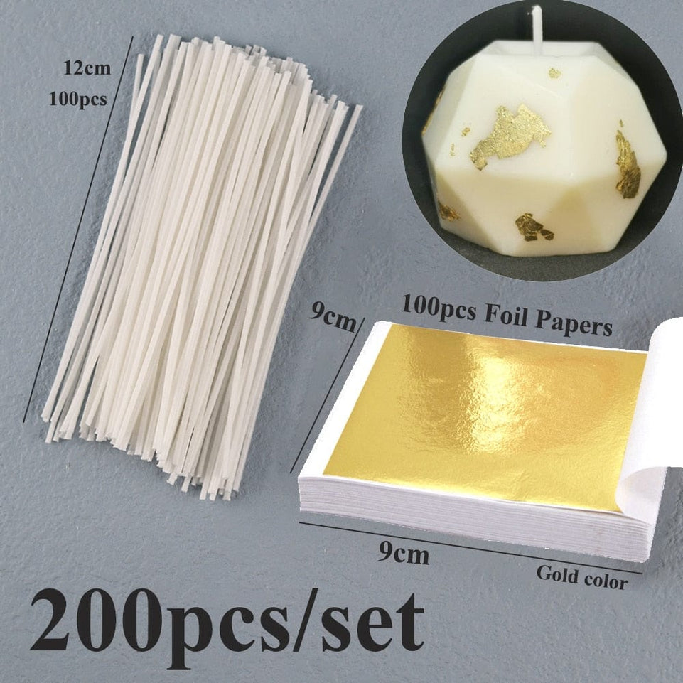 8-20cm 100 PCS Candle Wicks Smokeless Wax Pure Cotton Core for DIY Candle Making Pre-waxed Wicks Party Supplies