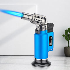 Gas Lighters Metal Windproof Turbo Welding Torch Kitchen Cooking Adjustable Flame Powerful Spray Gun Cigar Lighter For Men Gifts