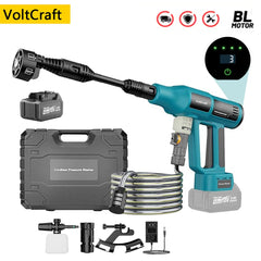 6 IN 1 Electric Garden Washing Gun 250Bar Brushless High Pressure Car Washer Gun Water Wash Spray Gun for Makita Battery