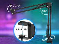 USB Streaming Podcast PC Microphone Studio Cardioid Condenser Mic Kit with Boom Arm For Recording Twitch YouTube