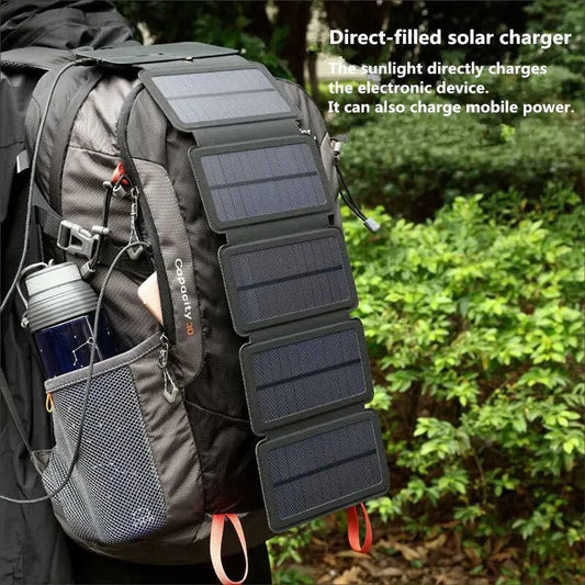 Outdoor Multifunctional Portable Solar Charging Panel Foldable 5V 1A USB Output Device Camping Tool High Power Output