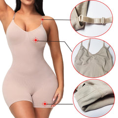 Open Crotch Bodysuit Shape wear Jumpsuit Body Shaper Compress Tummy Control Shapers Spandex Elastic Shape Seamless Smooth