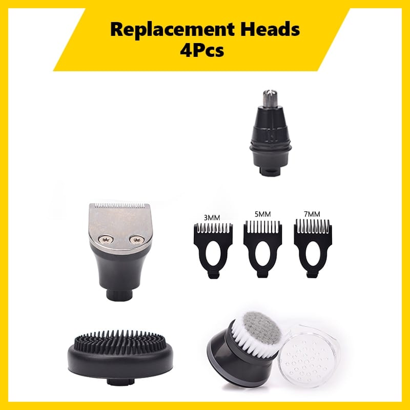 4PCS Replacement Shaver Head Electric Shaver 5D Independently 5 Cutter Floating Head Waterproof Stainless Steel Razor Blade