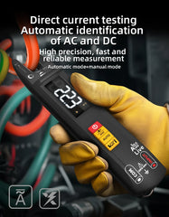 Digital Clamp Meter Fork DC AC 100A Smart Ammeter Pliers T-RMS Current Auto Multimeter Voltage Ohm Electrical Tester