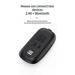 Slim Rechargeable Bluetooth Keyboard and Mouse Set for Laptop Computer 2.4G USB Wireless Keyboard and Mouse Combo