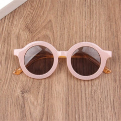 2023 New Fashion Children's Sunglasses Infant's Retro Solid Color Ultraviolet-proof Round Convenience Glasses Eyeglass For Kids