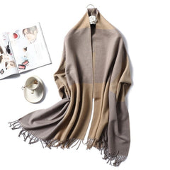 Winter Cashmere Scarf Women Thick Warm Shawls Wraps Lady Solid Scarves Fashion Tassels Pashmina Blanket Quality Foulard 2023 New