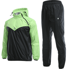 VANSYDICAL Sauna Suit Men Gym Clothing Set Hoodies Pullover Sportswear Running Fitness Weight Loss Sweating Sports Jogging Suit