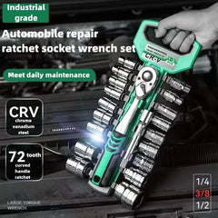 Ratchet Wrench 72 Tooth Drive Ratchet Socket Wrench Tool Multi-funtion DIY Hand Tool Ratchet Handle Wrench