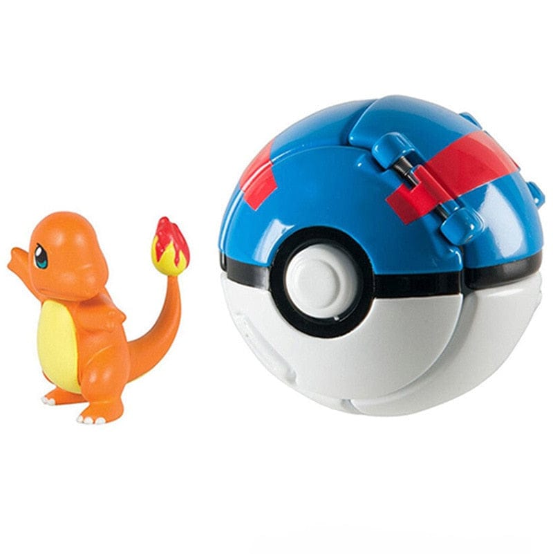 Pokemon Ball Pokeball Anime Figure Pikachu Squirtle Pocket Monster Variant Pokémon Elf Ball Toy Action Model Gift