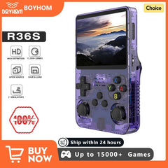 R36S Retro Handheld Game Console Linux System 3.5 Inch IPS Screen Portable Pocket Video Player 64GB 128GB Games Kid Gift