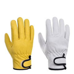 Working gloves sheepskin leather workers work welding safety protection garden sports motorcycle driver wear-resistant gloves