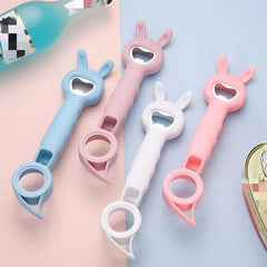 4 in 1 Bottle Opener Multifunction Jar Can Beer Bottle Opener Rabbit Bear Cat Stainless Steel Kitchen Gadget Kitchen Accesories