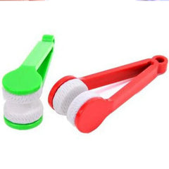 Glasses Cleaning Rub Eyeglass Sunglasses Spectacles Micro fiber Cleaner Brushes Wiping Tool