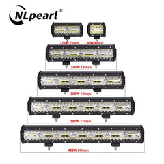 LED Led Light Bars Work Light 12V 24V Off road Spot Flood Combo LED Bar Work Light 4x4 Truck Boat SUV