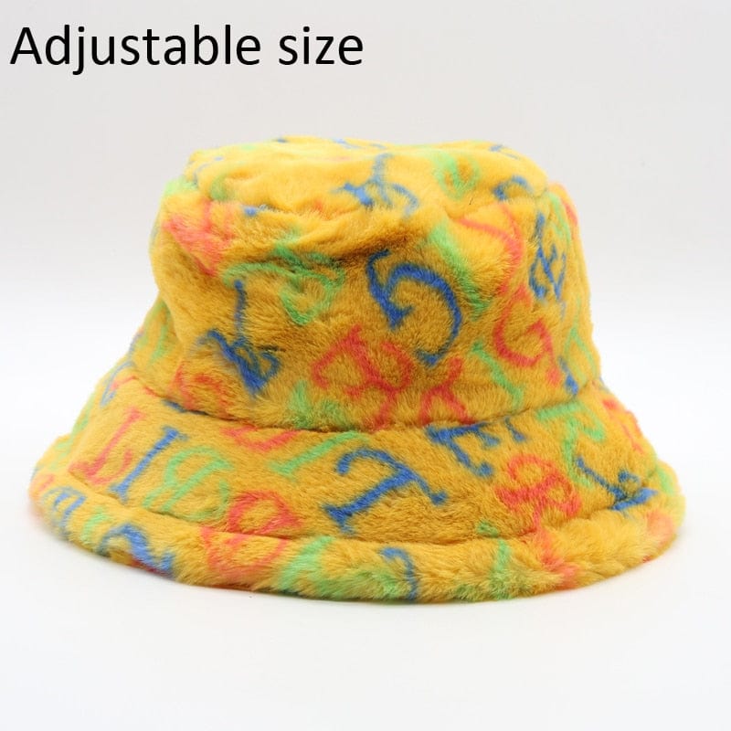 Winter Cow Leopard Faux Fur Fluffy Bucket Hats Women Outdoor Warm Sun Hat Soft Velvet Furry Fisherman Cap Girl Fashion Panama