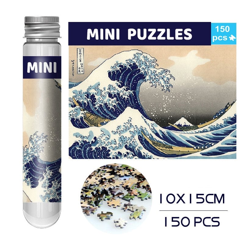 150 Pieces Mini Test Tube Puzzle Oil Painting Jigsaw Decompress Educational Toy for Adult Children Creative Puzzle Game Gift