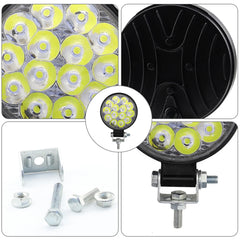 10 Pcs Work Light LED Car Front Fog Light 9-30V 42W 14LED 48W 16SMD Truck SUV 4X4 4WD Engineering Headlights Off-road Headlamp