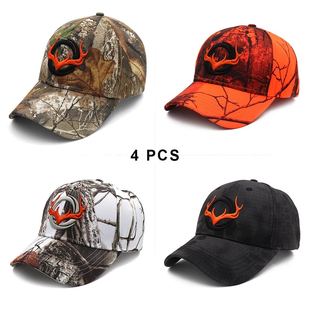 KOEP New Camo Baseball Cap Fishing Caps Men Outdoor Hunting Camouflage Jungle Hat 3D Deer Head Hiking Casquette Hats