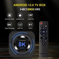 Android 12 TV BOX H618 Dual Wifi 32G64G Quad Core Cortex A53 Support 8K 4K BT Voice Media player Set top box