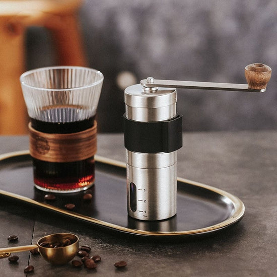 Manual Coffee Grinder Stainless Steel Hand Handmade Coffee Bean Burr Grinders Mill Kitchen Tool Home Grinders Coffee Accessories - Wowza