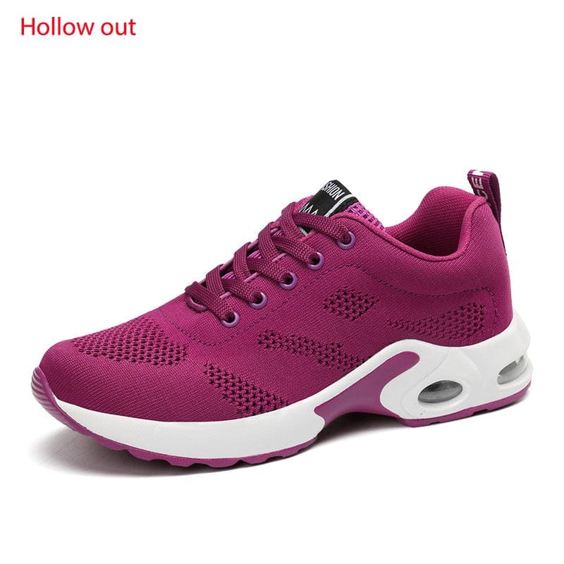 Fashion Lace Up Women Running Shoes Lightweight Sneakers Breathable Outdoor Sports Fitness Shoes Comfort Air Cushion