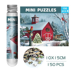 150 Pieces Mini Test Tube Puzzle Oil Painting Jigsaw Decompress Educational Toy for Adult Children Creative Puzzle Game Gift