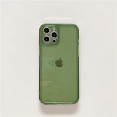 Retro kawaii jelly green Transparent Japanese Phone Case For iPhone 14 Plus 14 13 12 11 Pro Max Xr Xs Max 7 Plus case Cute Cover