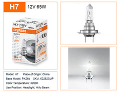 OSRAM Original H1 H4 H3 H7 12V 55W 65W 100W Yellow Light Standard Lamp 3200K Headlight Fog Lamp Car Halogen Bulb OEM Quality 1X