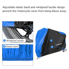 Black Blue Waterproof Motorcycle Covers Motors Dust Rain Snow UV Protector Cover Indoor Outdoor M L XL XXL XXXL D25