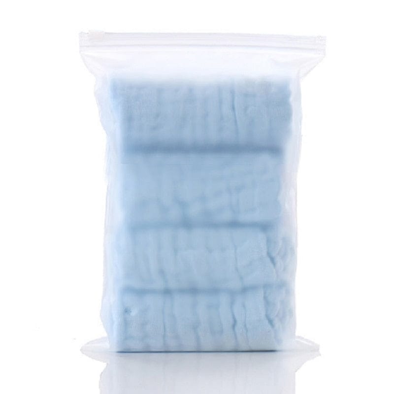 4PCS Baby Towel 100% Cotton Bath Towel 6 Layers Gauze Face Washcloth Squares Hand Wipe Newborn Bathing Feeding Kids Handkerchief
