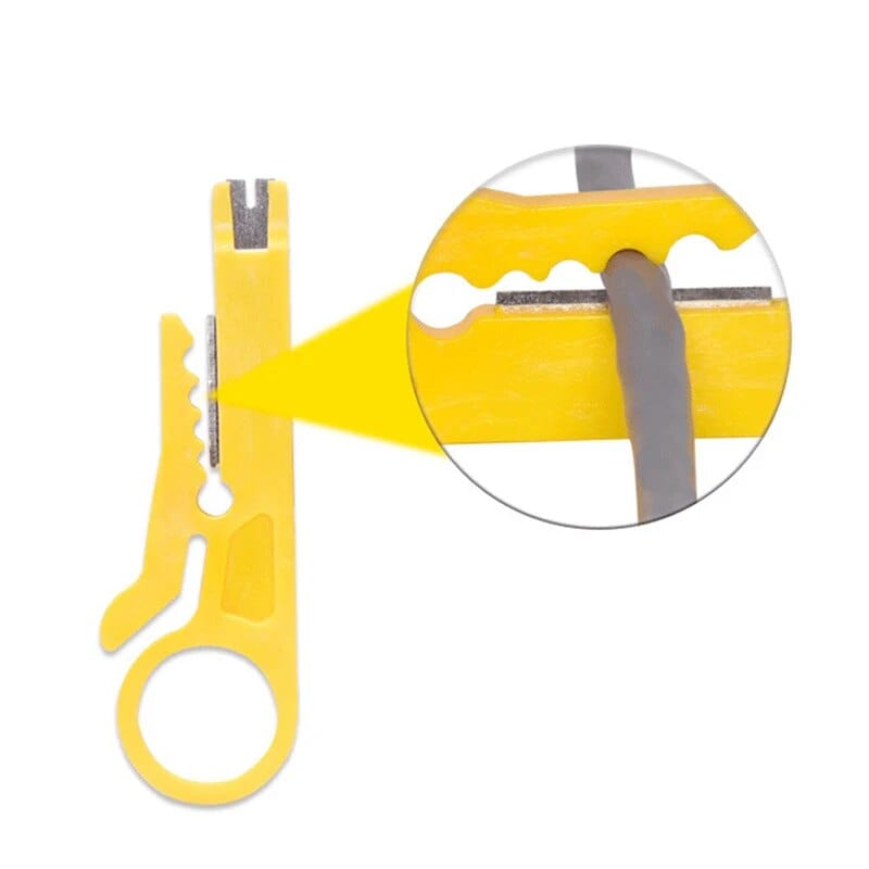 Wire Stripper Mini Pocket Portable Knife Crimper Pliers Crimping Tool Cable Stripping Wire Cutter Crimpatrice Tool Parts