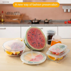 Silicone Cover Fresh-keeping Stretch Lid Reusable Airtight Cap Wrap Kitchen Accessories Refrigerator Storage