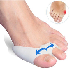 2Pcs=1Pair Toe Separator Hallux Valgus Bunion Corrector Orthotics Feet Bone Thumb Adjuster Correction Pedicure Sock Straightener