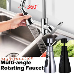 360° Rotating  Kitchen Tap Faucet Extender Aerator Plastic Splash Filter Kitchen Washbasin Bubbler Nozzle Aerator