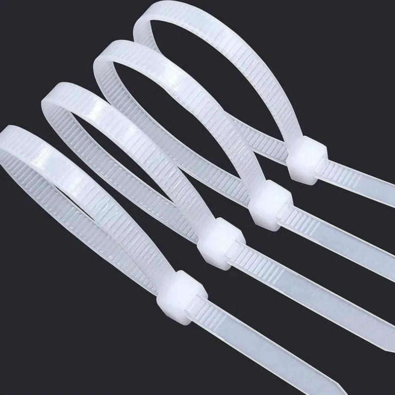100/1000Pcs Plastic Nylon Cable Ties Detachable Self-locking Cord Ties Straps Fastening Loop Reusable Wire Ties For Home Office