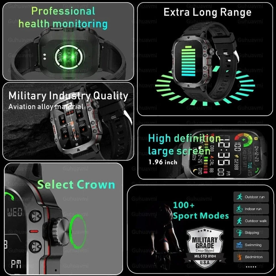 Xiaomi 1.96 Inch Screen Smart Watch Mens Bluetooth Call 420 MAh Sport Waterproof Heart-rate Blood Oxygen SmartWatch