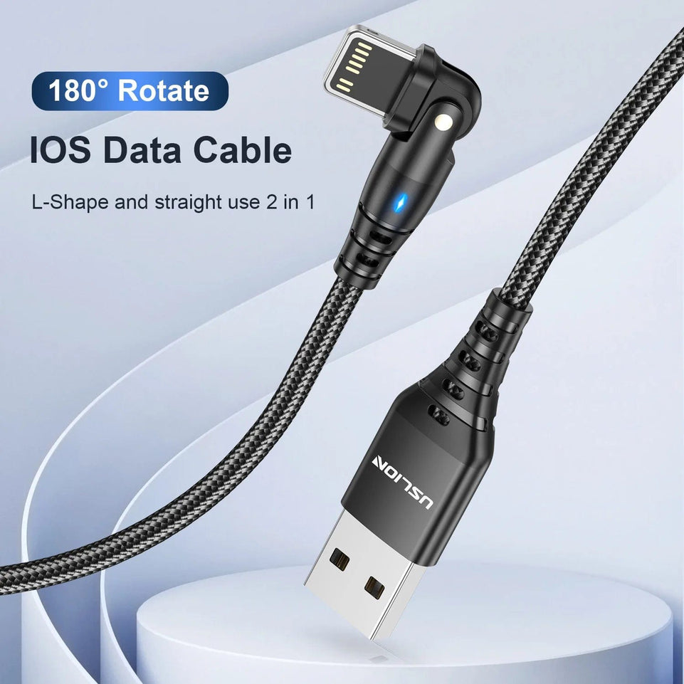 3A USB Cable For iPhone Cable 14 13 12 11 Pro Max Xs Xr X 8 plus iPad Air Mini Fast Charging Data Cord For iPhone Charger