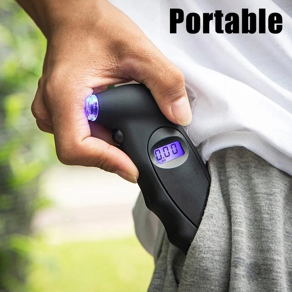 Digital Tyre Pressure Gauge Backlight LCD Tyre Air Monitoring Meter 150PSI High Precision Handheld Tester Tool for Car Truck