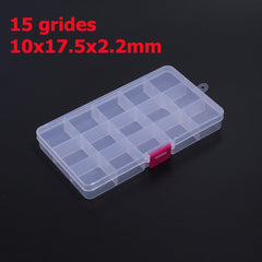 Plastic Jewelry Boxes Plastic Tool Box Adjustable Craft Organizer Storage Beads Bracelet Jewelry Boxes Packaging