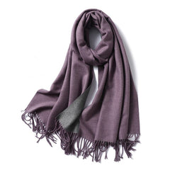 Winter Cashmere Scarf Women Thick Warm Shawls Wraps Lady Solid Scarves Fashion Tassels Pashmina Blanket Quality Foulard 2023 New