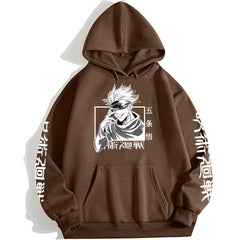 Jujutsu Kaisen Hoodie Hip Hop Anime Pullovers Tops Loose Long Sleeves Autumn Man Cloth