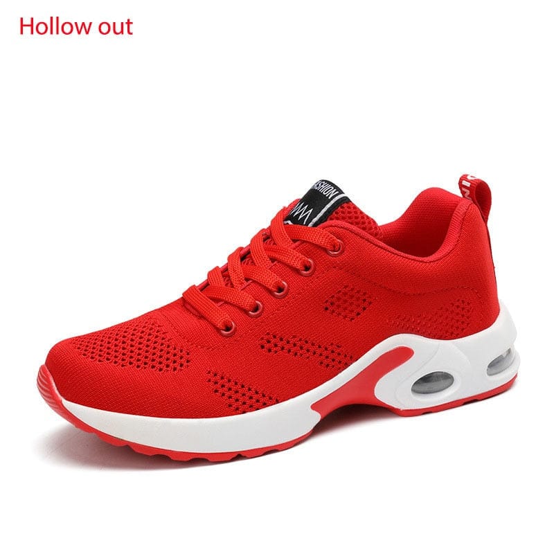 Fashion Lace Up Women Running Shoes Lightweight Sneakers Breathable Outdoor Sports Fitness Shoes Comfort Air Cushion