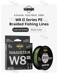 Fishing Line W8 II Series 8 Strands Fishing Line Advanced Wide Angle Technology Braided PE Line Freshwater Saltwater Fishing