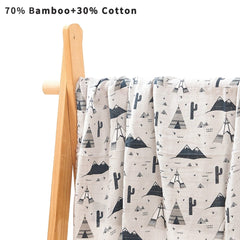 Kangobaby #My Soft Life# Hot Sale All Season Popular Design Muslin Swaddle Blanket