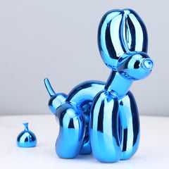 Animals Figurine Resin Cute Squat Poop Balloon Dog Shape Statue Art Sculpture Figurine Craftwork Tabletop Home Decor Accessories