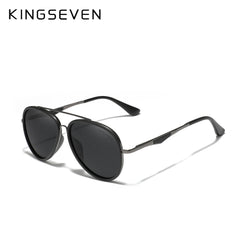 KINGSEVEN Brand Classic Pilot Polarised Sunglasses Men's Driving Male Sun Glasses Eyewear UV Blocking Oculos N7936