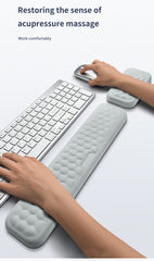 Keyboard Mouse Wrist Rest Office Typing Protection Relax Wrist Memory Foam Mouse Pad Computer Laptop Desk Mat