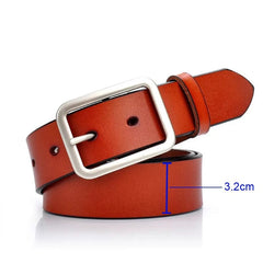 MEDYLA Men' Belt High Quality Genuine Leather Luxury Strap Classic Vintage Alloy Pin Buckle Male Belt Jeans Belt for Men SM03