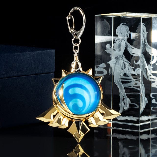 Genshin Impact Trinket Mondstadt Liyue Sumeru Fatui Vision Of God Keychains Anime Accessories Bag Pendant Key Rings High Quality